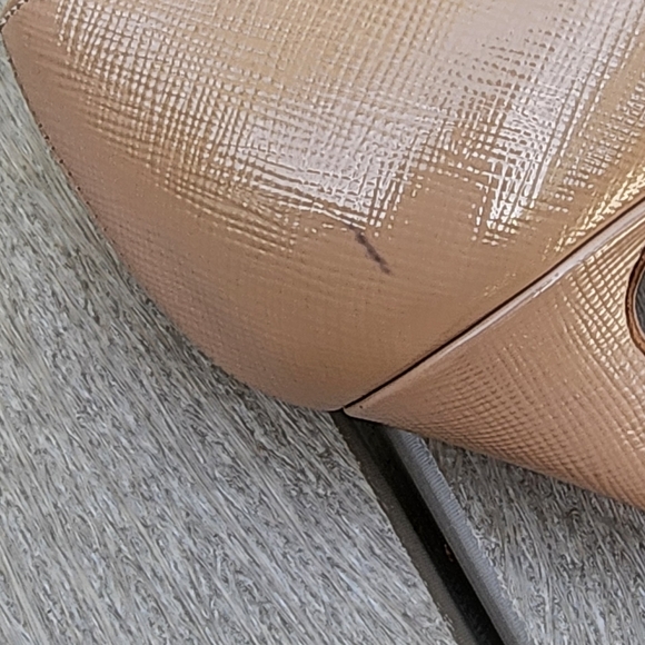 Prada Platform Nude Patent Leather Stiletto Heel, Size 38 - Picture 4 of 8